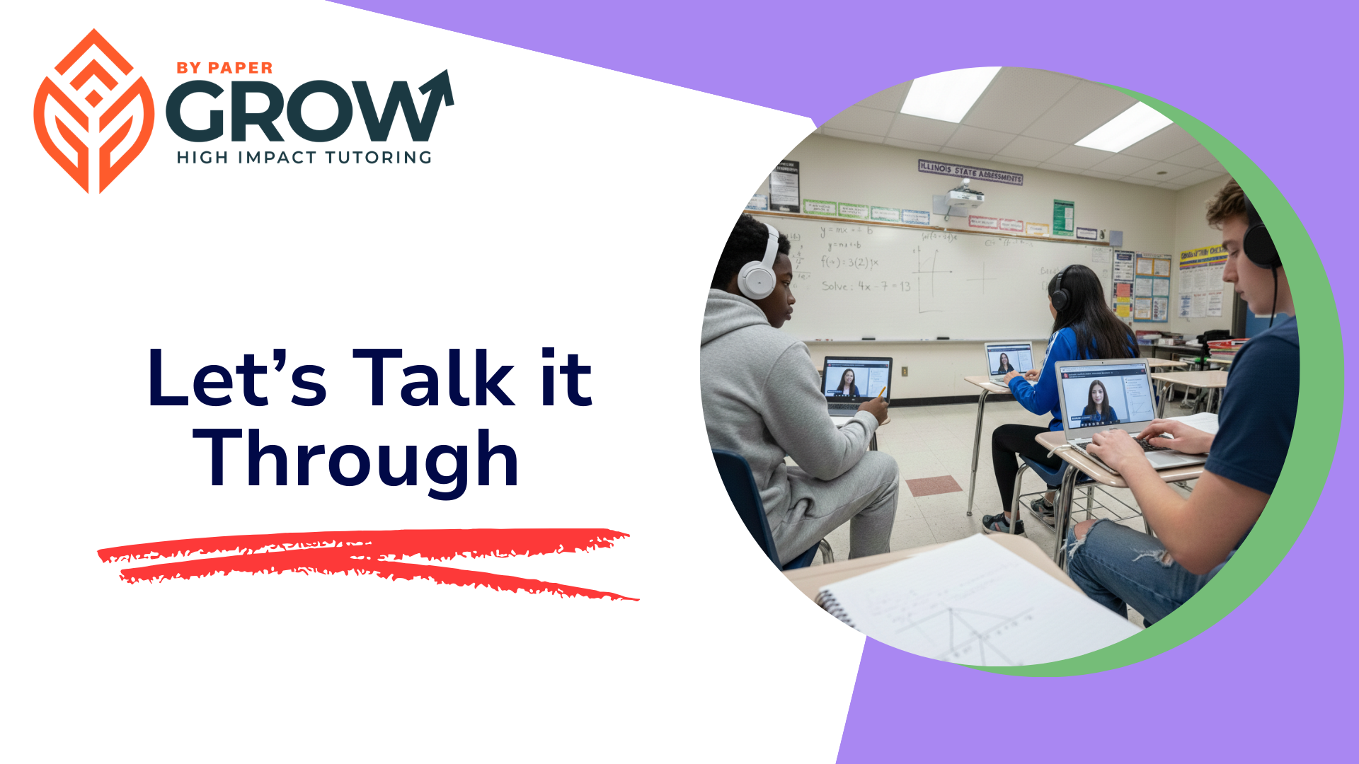 Book a demo of GROW high impact tutoring