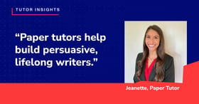 How Paper Tutors Prepare Students for Writing in Higher Education