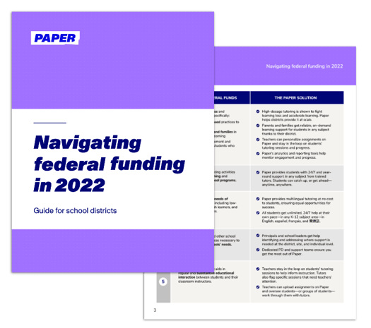 Preview of the Navigating Federal Funding PDF
