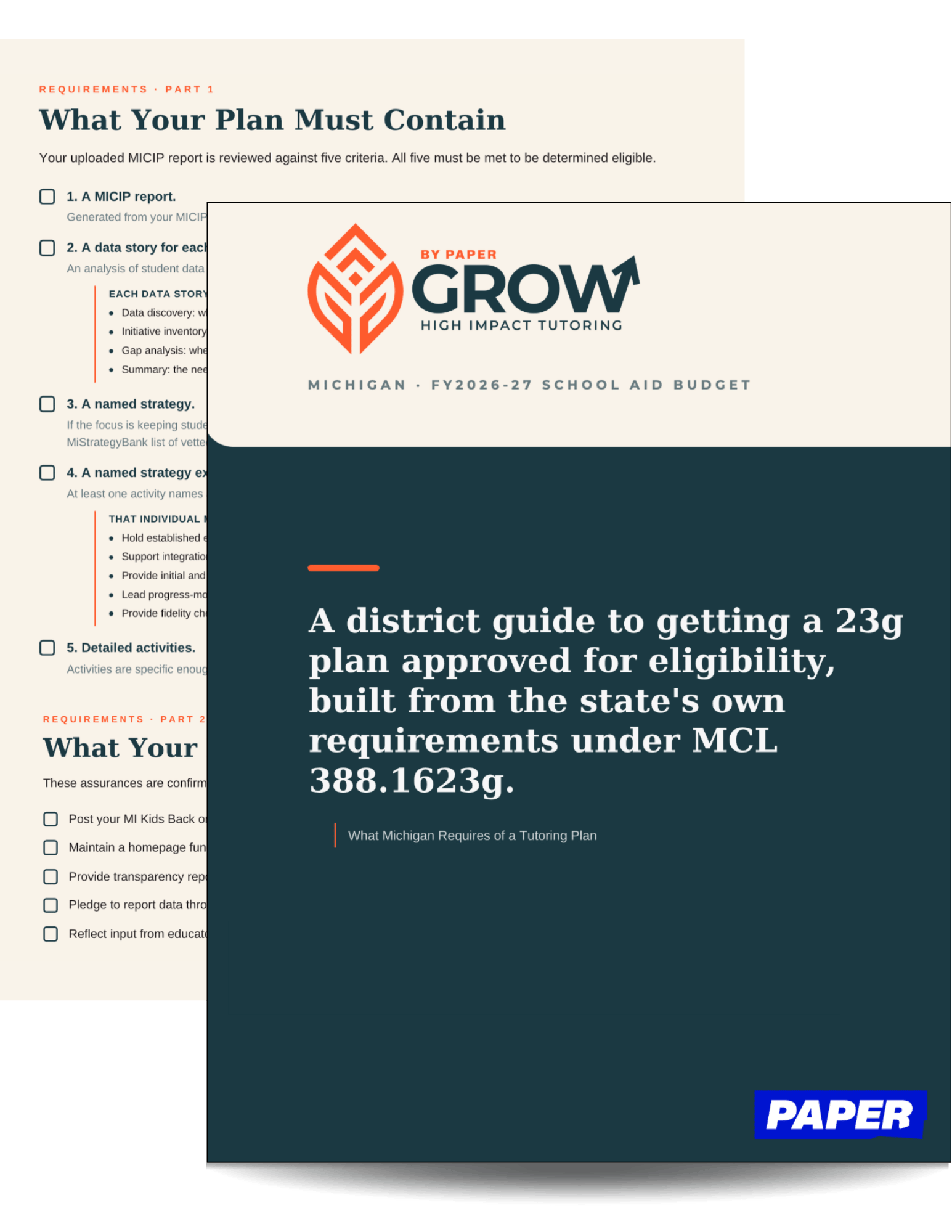 MI Tutoring Plan Guide - 2026