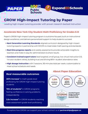 Paper Education HIT - ExpandED NYCPS One-Pager