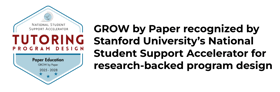 GROW by Paper™ Earns Stanford’s NSSA Tutoring Program Design Certification