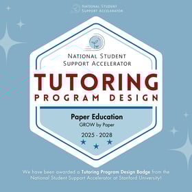 NSSA Tutoring Program Design Badge