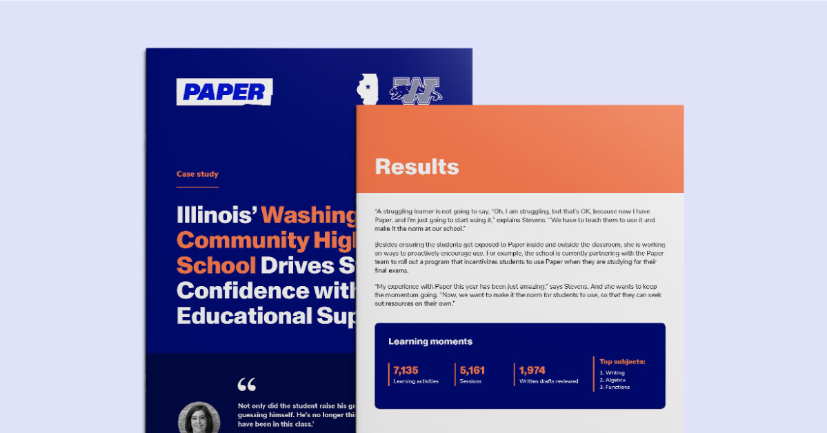 Illinois’ Washington Community High School drives student confidence with 24/7 educational support