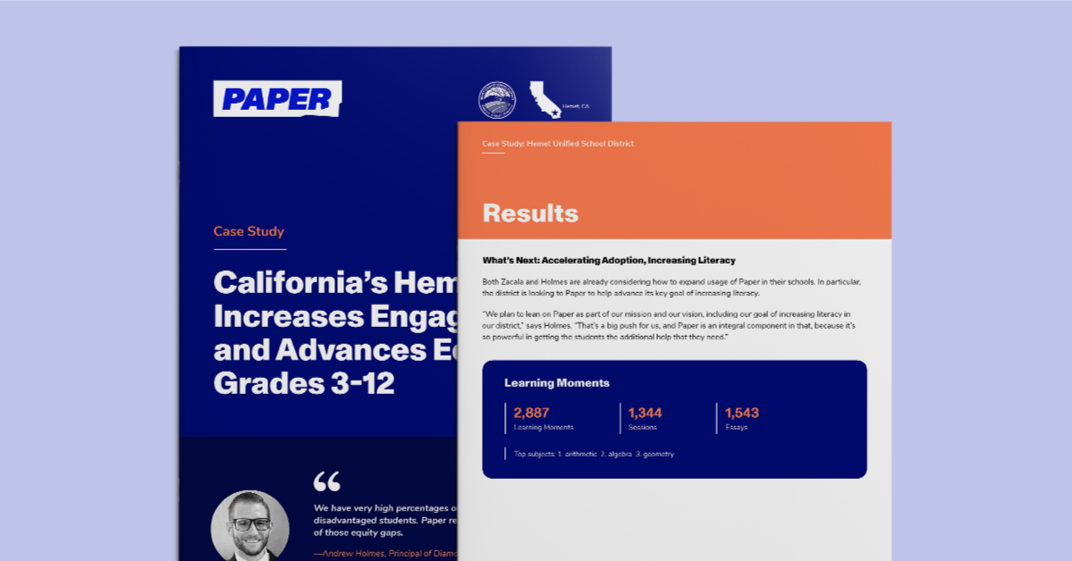 California’s Hemet USD increases engagement and advances equity for grades 3-12